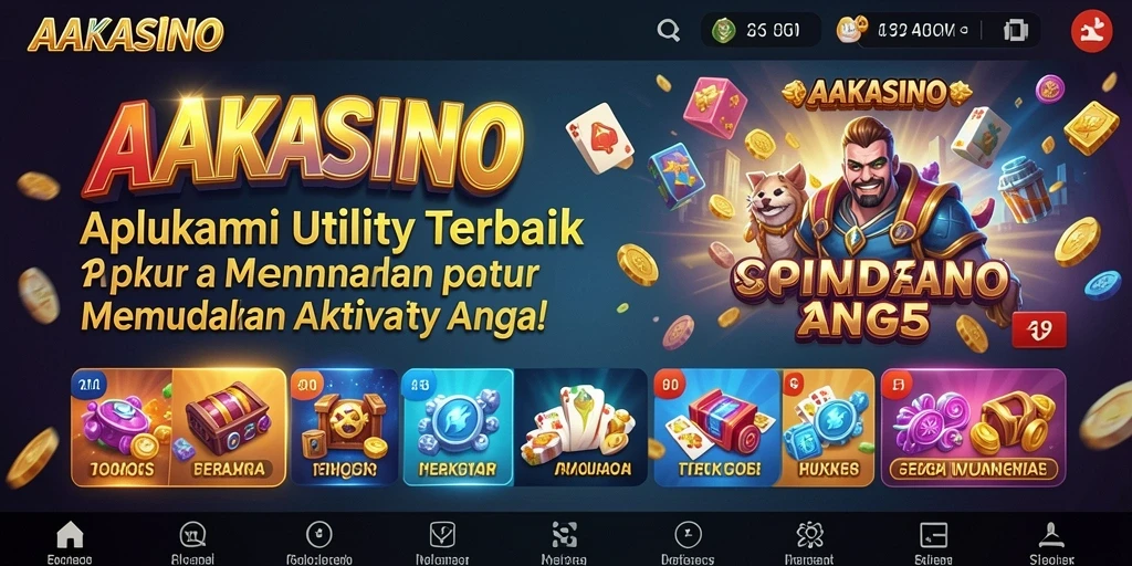 Tampilan antarmuka AAKASINO yang intuitif dan menarik.