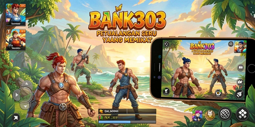 Menampilkan aksi seru dalam gameplay petualangan BANK303.