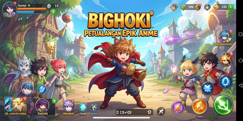 Gameplay BIGHOKI yang memikat dan penuh aksi Anime.