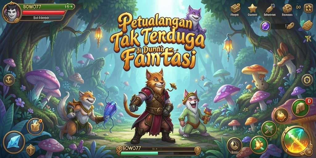 Tampilan seru gameplay <strong>BOWO77</strong> yang penuh petualangan.