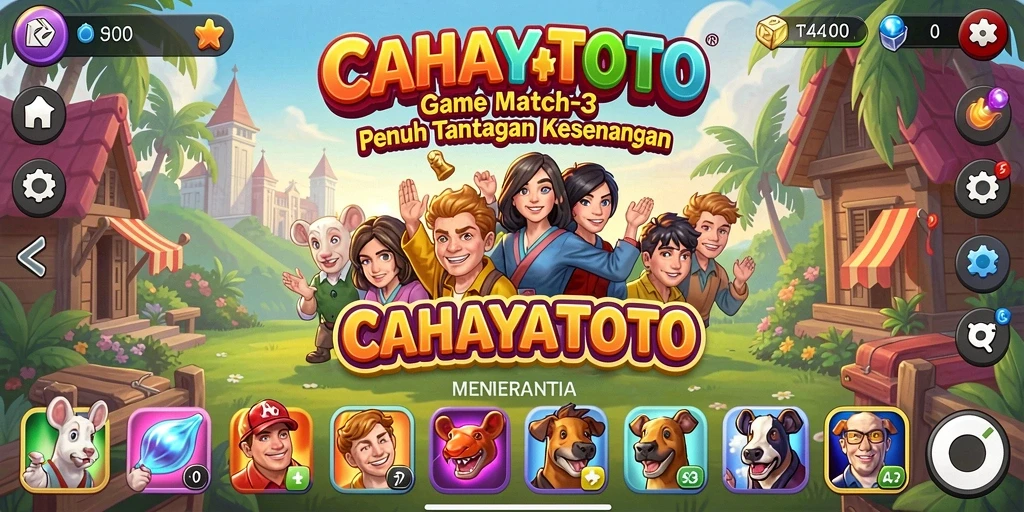 Tampilan gameplay CAHAYATOTO penuh warna dan menawan.