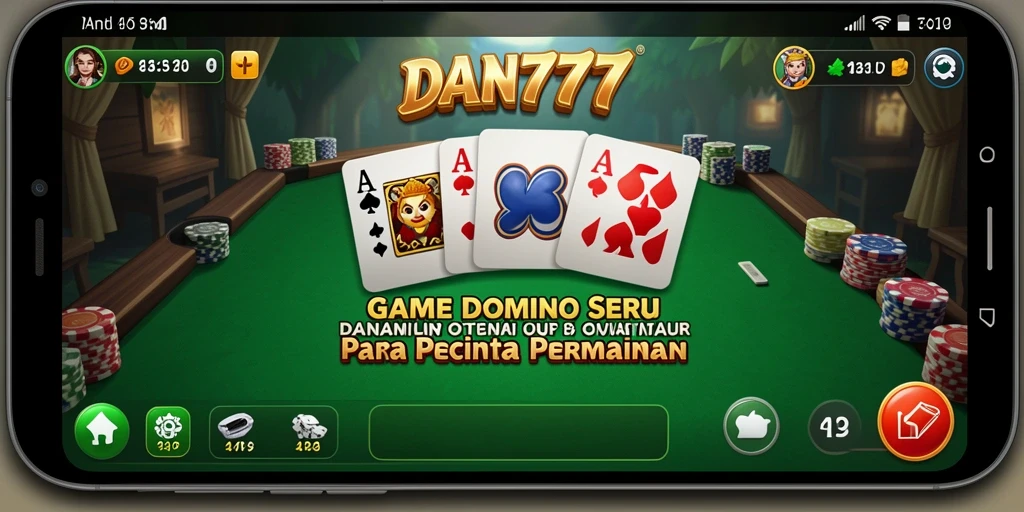 Tangkapan layar gameplay seru dari game Domino DAN777.