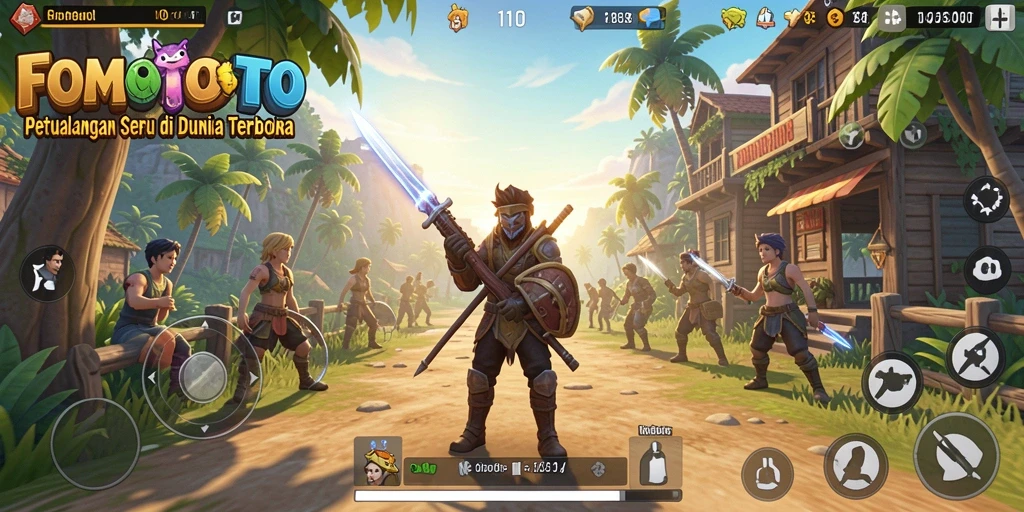 Gameplay menarik dalam dunia terbuka FOMOTOTO.