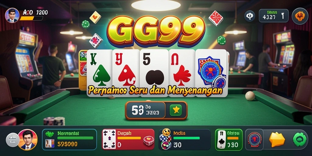 Screenshot gameplay GG999 menampilkan aksi seru permainan Domino.