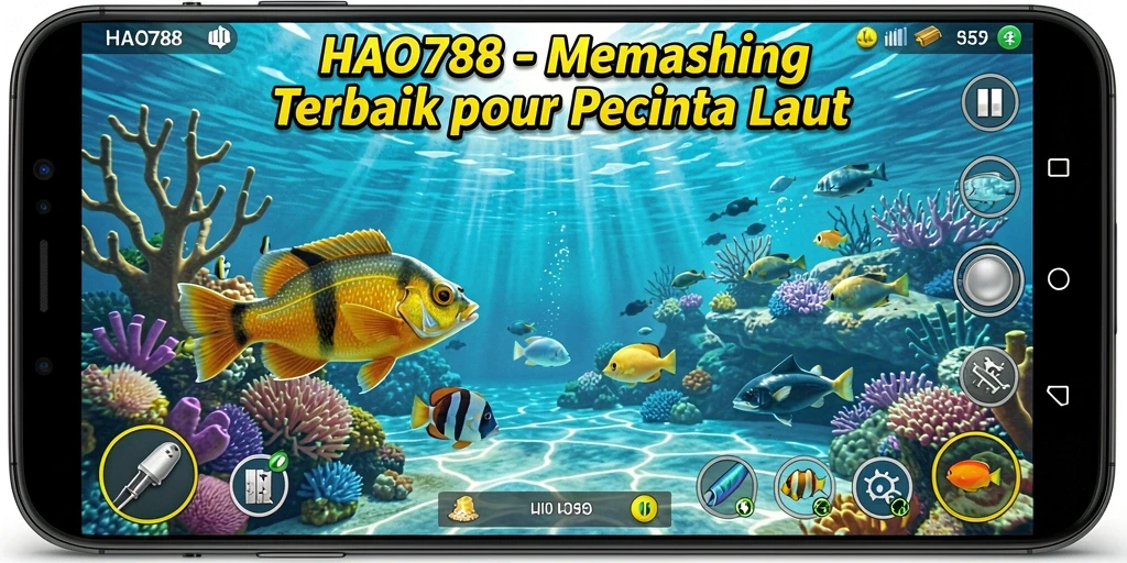 Screenshot menampilkan gameplay memancing yang mendebarkan di HAO788.