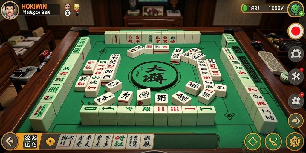 Tampilan menarik saat bermain Mahjong di HOKIWIN.