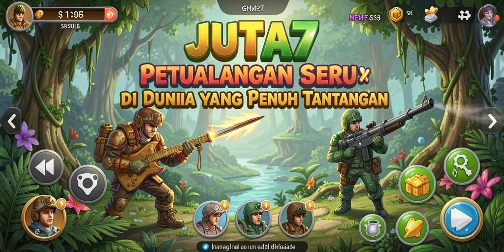 Tampilan gameplay seru dari JUTA7 yang menawarkan berbagai tantangan.
