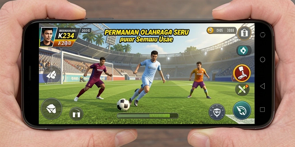Tangkapan layar K234 menampilkan aksi seru permainan olahraga.