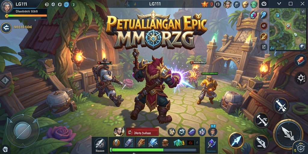 Tampilan gameplay seru dalam dunia MMORPG yang menakjubkan.