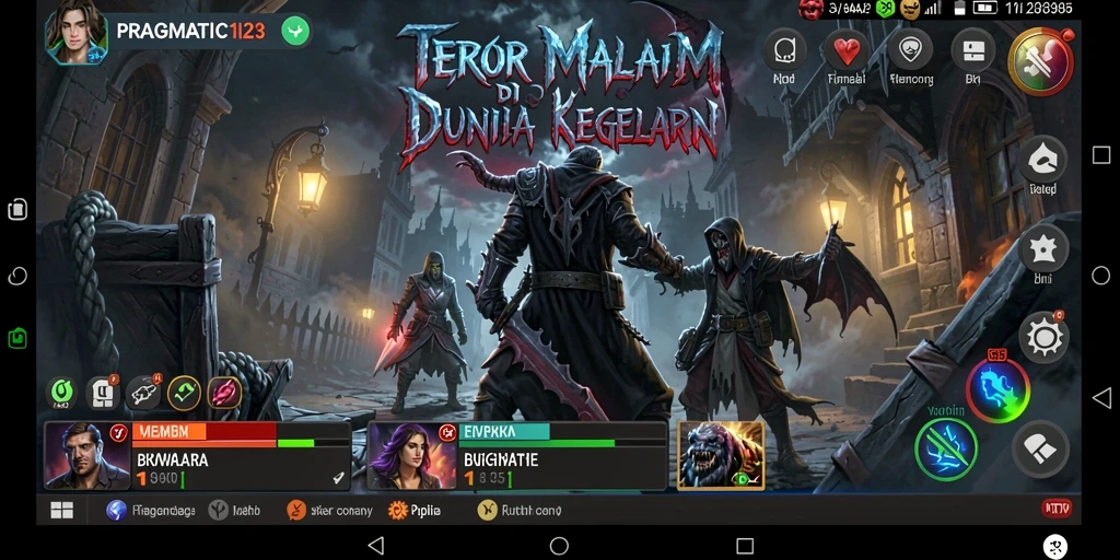 Tangkapan layar menampilkan aksi seram dalam gameplay PRAGMATIC123.