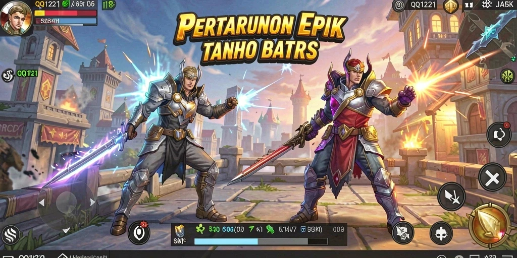 Gameplay seru di QQ1221 dengan pertarungan epik dan grafis menarik.