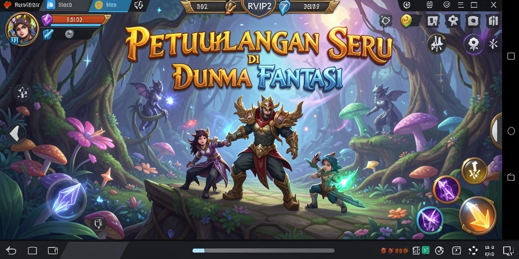 Tampilan gameplay menakjubkan dengan aksi petualangan yang seru.