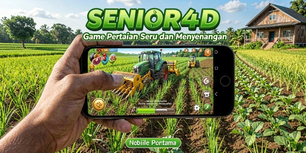 Tampilan gameplay <strong>SENIOR4D</strong> dengan berbagai jenis tanaman dan hewan.