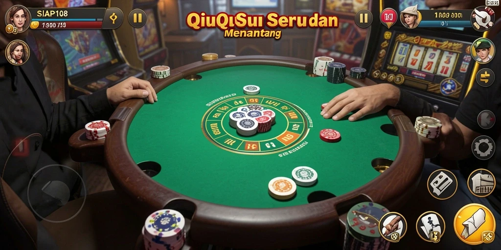 Screenshot SIAP108 menunjukkan gameplay QiuQiu yang mendebarkan.
