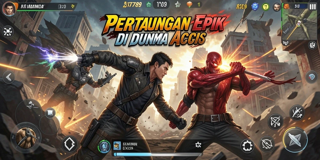 Tampilan aksi seru dari gameplay ST789 yang mendebarkan.
