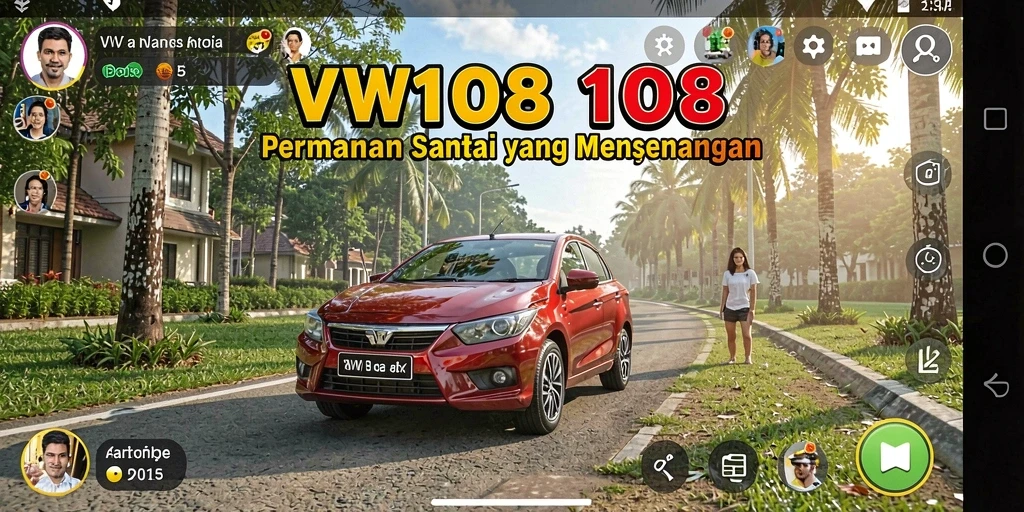 Tampilan menarik dari gameplay VW108 yang santai dan menyenangkan.